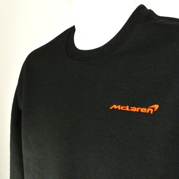 McLAREN Formula 1 F1 Indycar Team Racing Sweatshirt Black Size L NWT - Picture 1 of 11